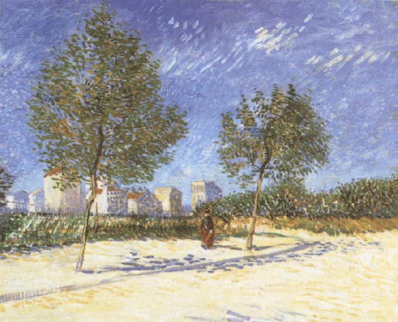 Vincent Van Gogh On the outskirts of Paris oil painting image